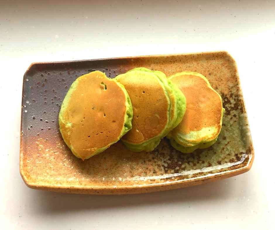 ザ・ケール+ハチミツを使って作ったホットケーキ